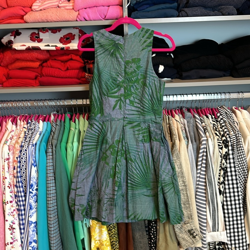 GAP Green and Gray Floral Dress - Picture 3 of 3